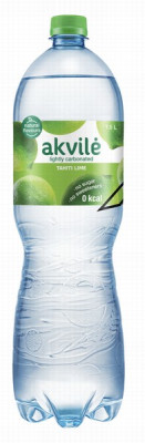 Minerālūdens Akvile ar laima smaržu viegli gāzēts 1.5L 1/6 (28.05.2026) DEP.maksa 0.10 eiro Lietuva