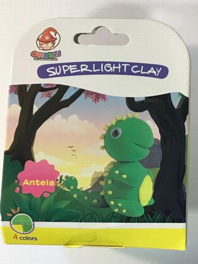 Veidošanas masa 4 krāsu Dino Superlight Clay 