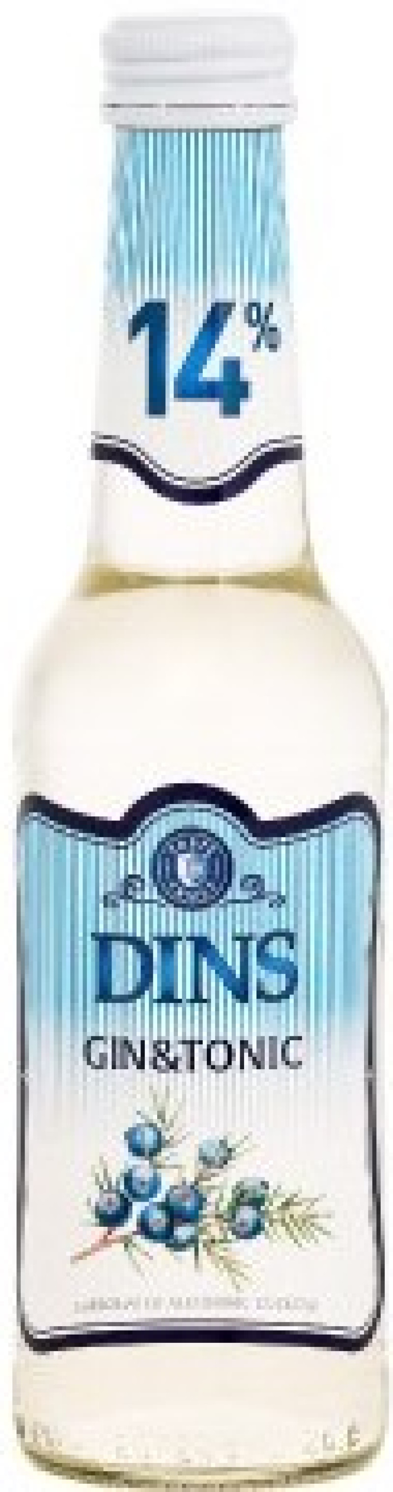 Kokteilis LB Dins & Tonic 0.250L 14 % (26.05.26) DEPOZĪTA maksa 0.10 eiro LV