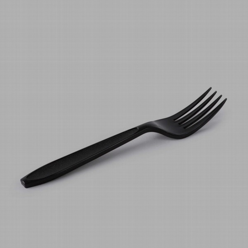 Dakšas plastmasas daudzreizlietojamas melnas 0.19kg 18cm 50gb