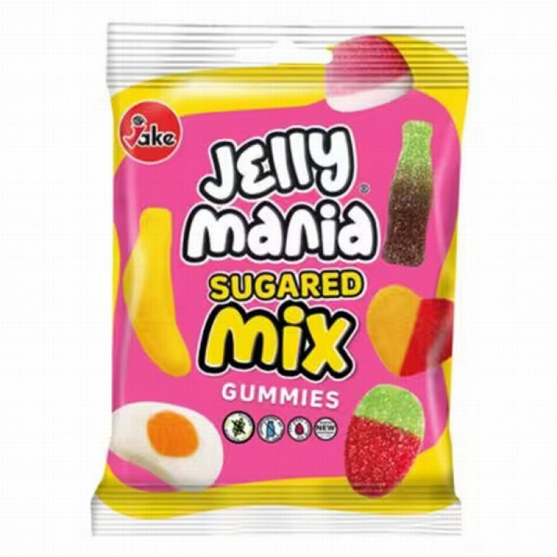 Želejkonfektes Jake Jelly mania Sugared Mix 70g (04.27)