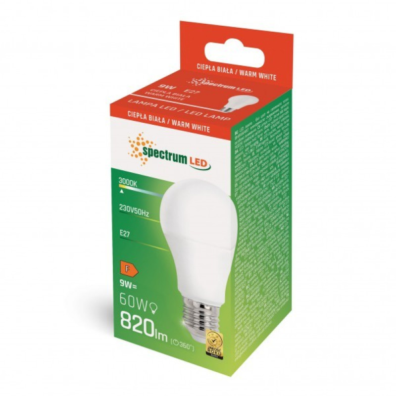 Spuldze LED E27 9W Spectrum 1/10
