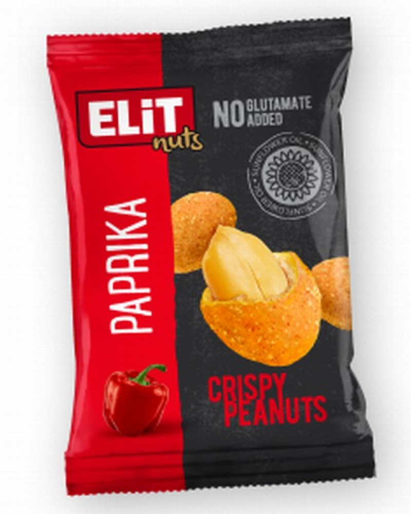 Zemesrieksti Elit kraukšķīgā apvalkā ar paprikas garšu 70g  (30.06.2025) Bulgārija