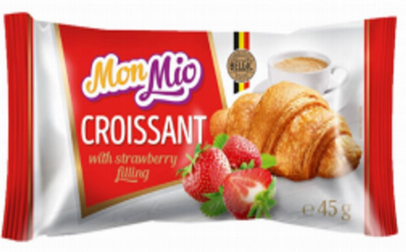 Kruasāns Mon Mio ar zemeņu pildījumu 45g 1/24 (15.11.26)Ukraina LABA CENA