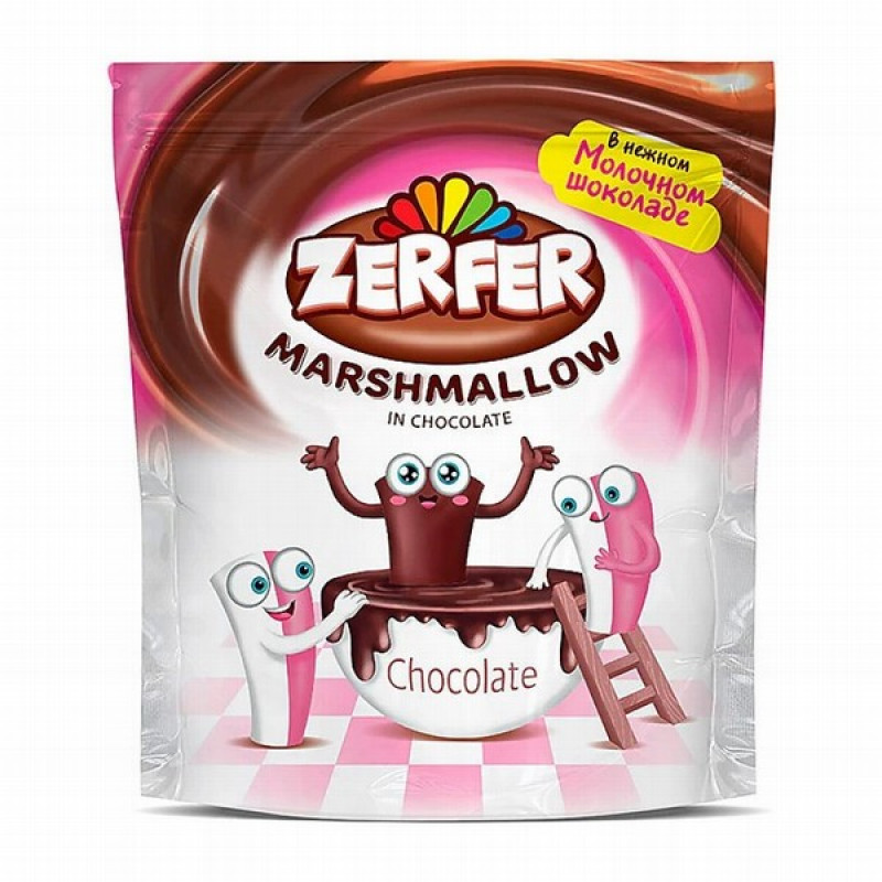 Zefīri Marshmallow Zefer šokolādes 80g (23.02.2026) RU