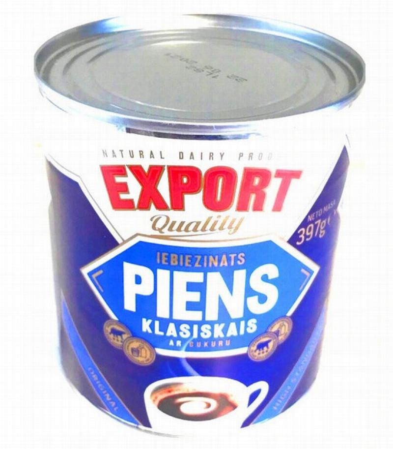 Iebiezināts piens Export ar cukuru 397g(04.05.26) Lietuva