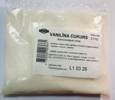 Garšviela Anatols Vanilīna cukurs 500g (03.2026) ES