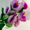 Mākslīgie ziedi kallu pušķis (aveņu,sarkans,rozā,violets)