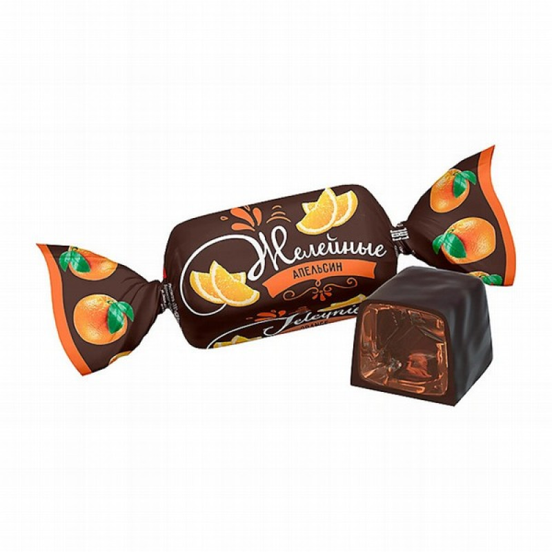 Šokolādes konfektes Apelsīna želeja 0.5kg KDV (08.12.26) Krievija