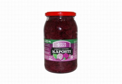 Salāti kāposti sarkani marinēti 900ml Zelta Saule (08.2025)