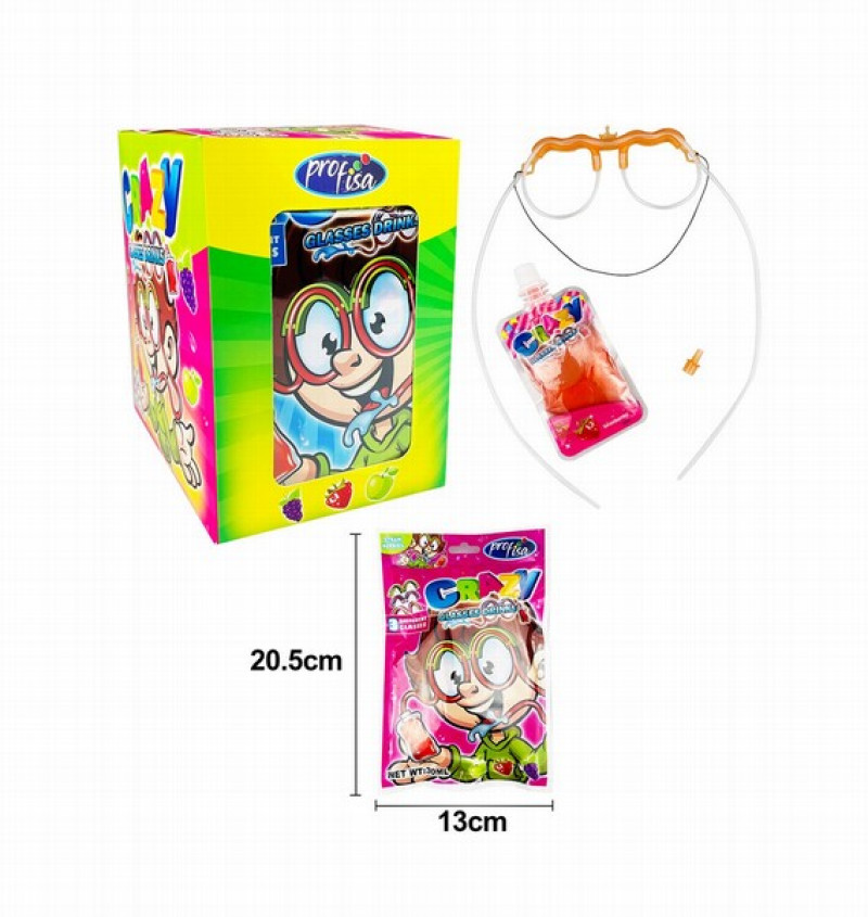 Karamele šķidrā Crazy Glasses drinks 30ml*12gb (16.10.2026)  Ķīna