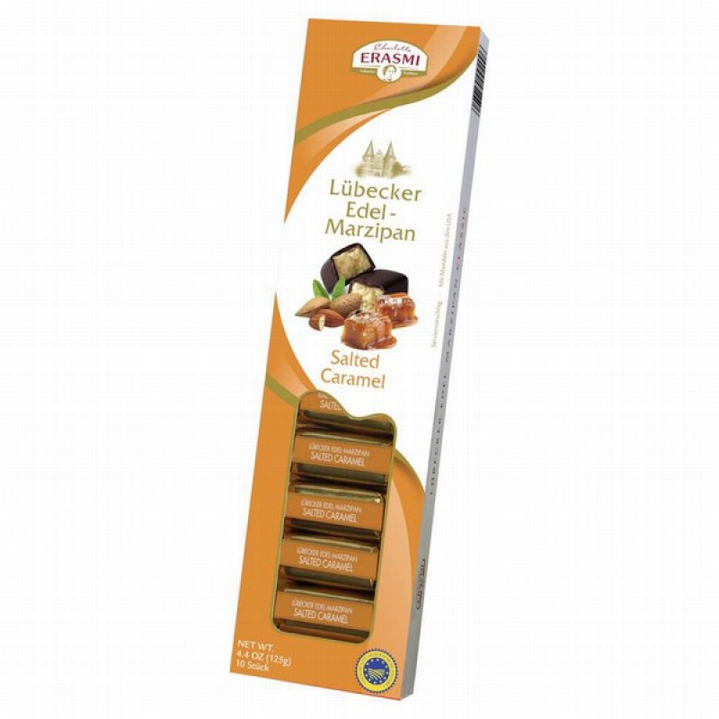 Konfekšu kaste Lubecker marcipāns ar sāļo karameli 125g  (31.10.26) Vācija