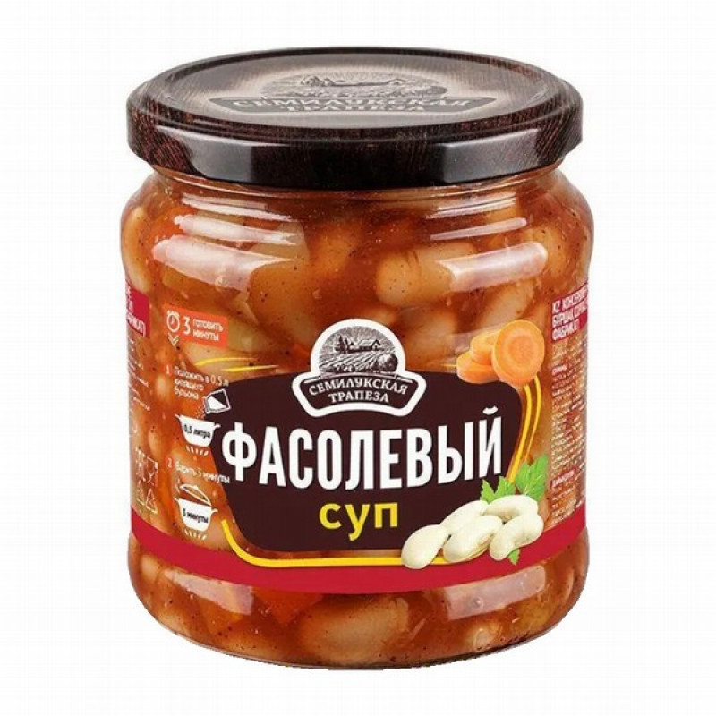 Pupiņu zupa 470g Semilukskaja Trapeza 1/8 (10.11.2027) Krievija