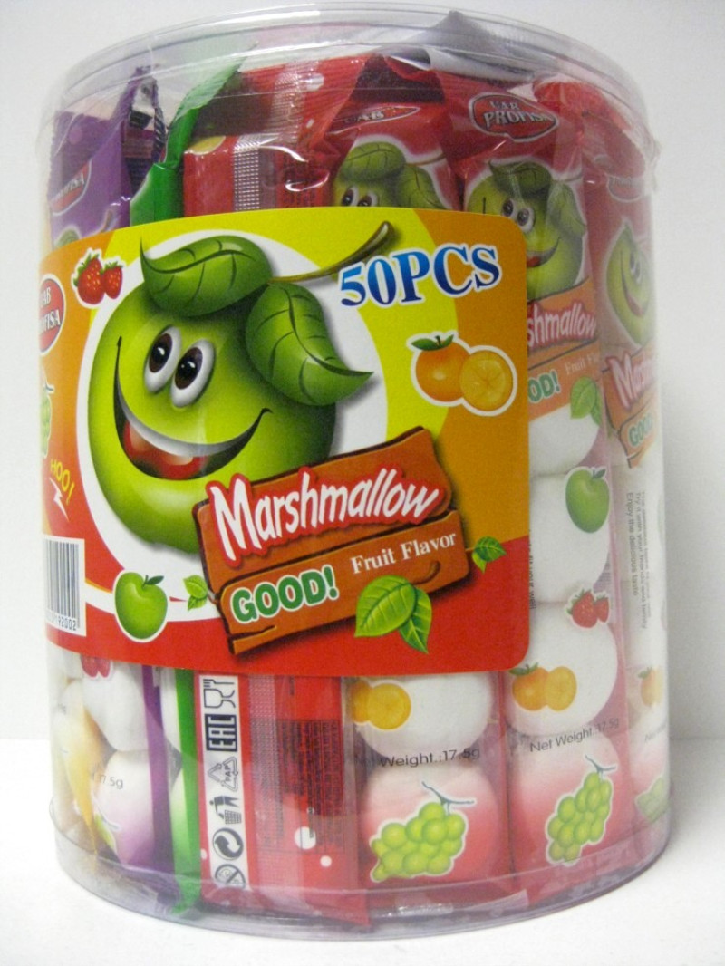 Zefīrs Marshmallow 17.5g*50gb (03.11.2026) Ķīnā