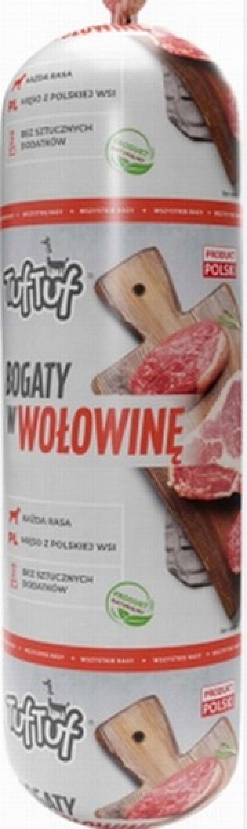 Suņu barība DESA TufTuf ar liellopu gaļu 900g (07.07.26)  Polija