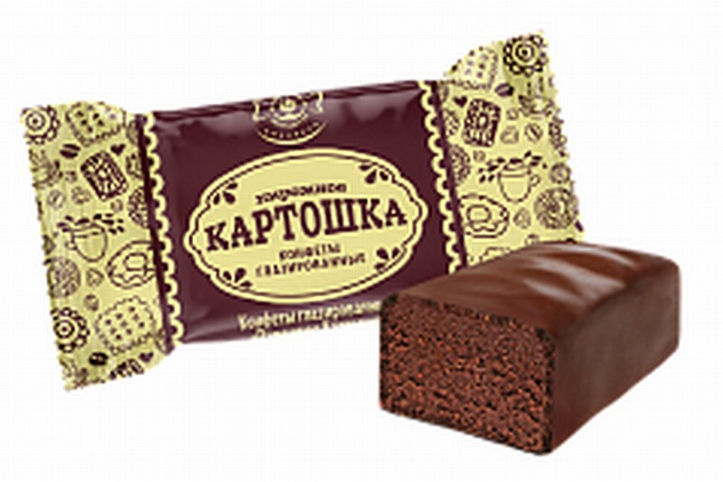 Šokolādes konfektes Pirožnoje Kartoška 1kg Ņevksij (09.06.26) Krievija