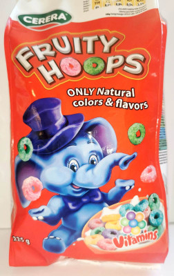 Sausās brokastis Cerera Fruity Hoops 225g 1/12 (30.12.2025) Lietuva