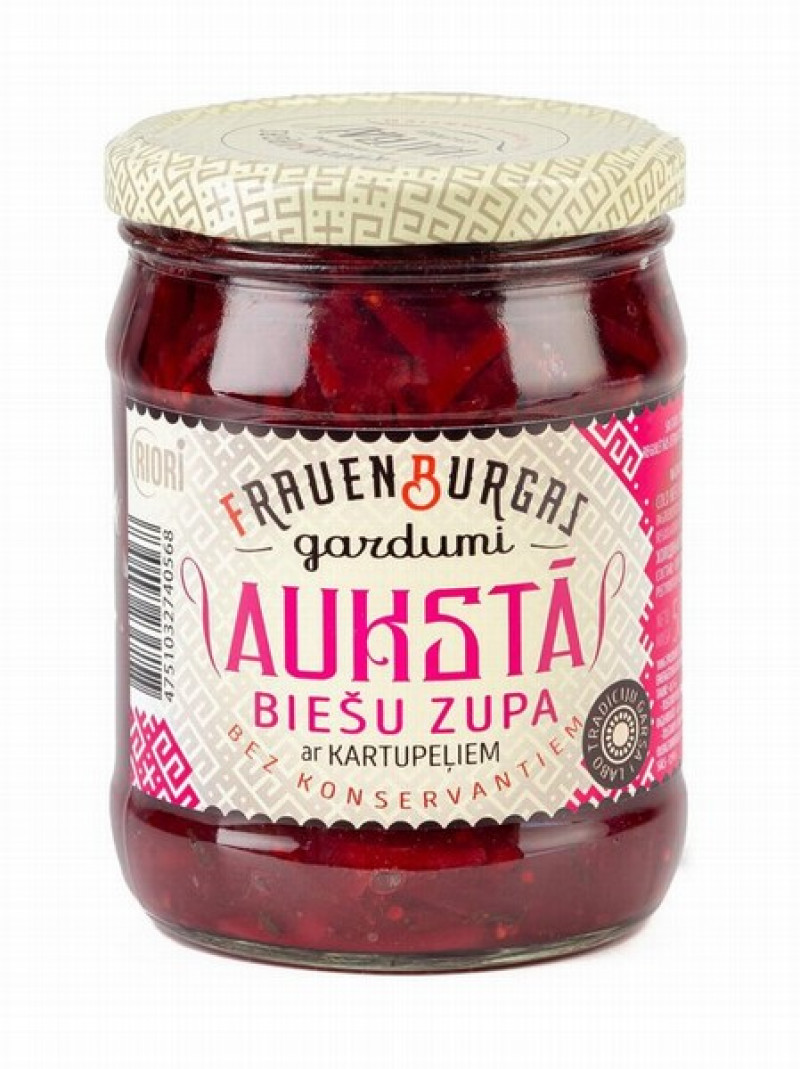 Aukstā biešu zupa ar kartupeļiem 500g Frauenburgas gardumi 1/8 (30.04.27)