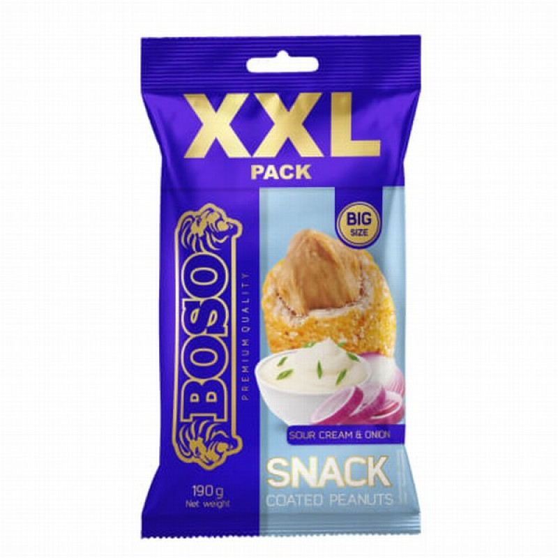 Zemesrieksti Boso XXL ar krējuma-sīpolu garšu 190g(18.04.26)