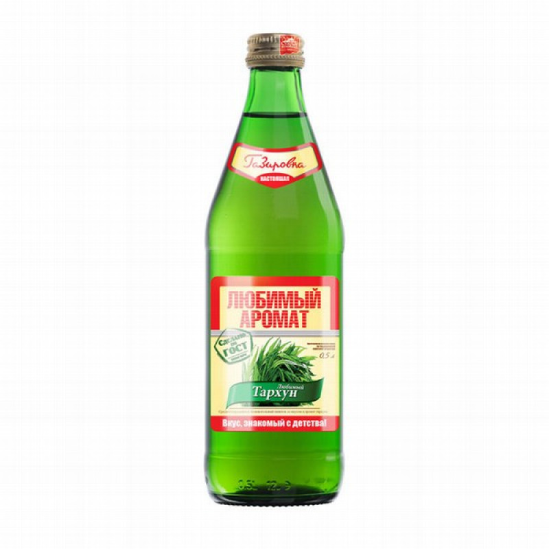 Limonāde Tarhūns Lubimij Aromat 0.45L stiklā DEPOZĪTS 0.10eur 1/20 (10.01.27) Krievija