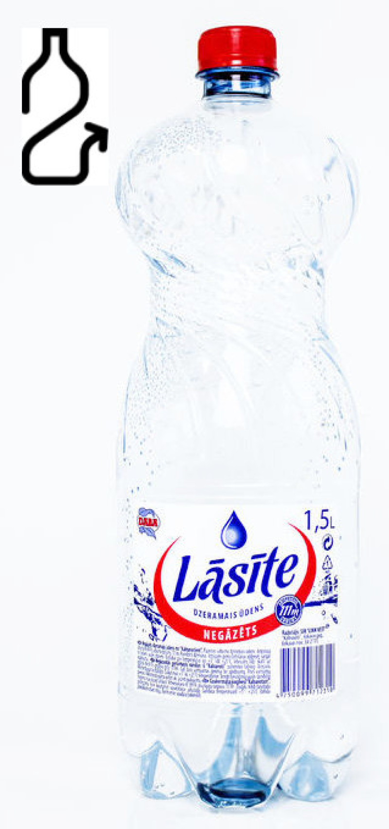 Dzeramais ūdens Lāsīte negāzēts 1.5L 1/6 DEPOZĪTA maksa 0.10 eiro  (11.12.26) Latvija