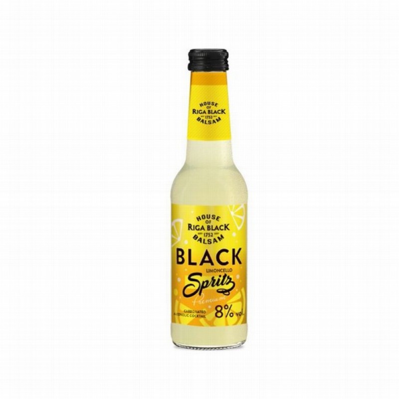 Kokteilis LB Black Balsam Limonchello Spritz 8% 0.25l (26.10.24) DEPOZĪTA maksa 0.10 eiro