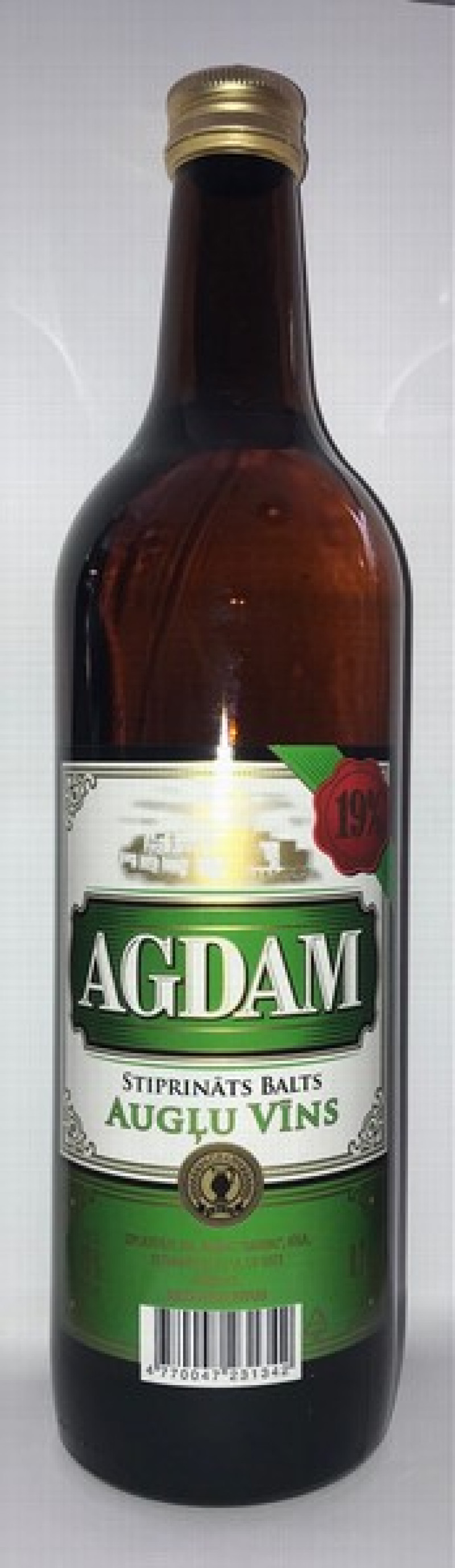 Vīns Agdam balts 0.7L 19% stikls