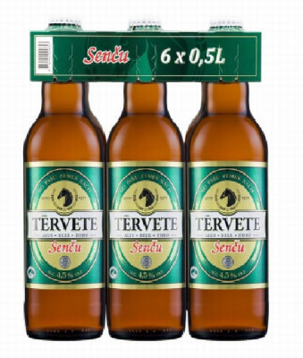 Alus Tērvetes Senču 0.5L 4.5% 6-paka (cena par vienu gb) (19.09.25) DEPOZĪTA maksa 0.10 eiro LV