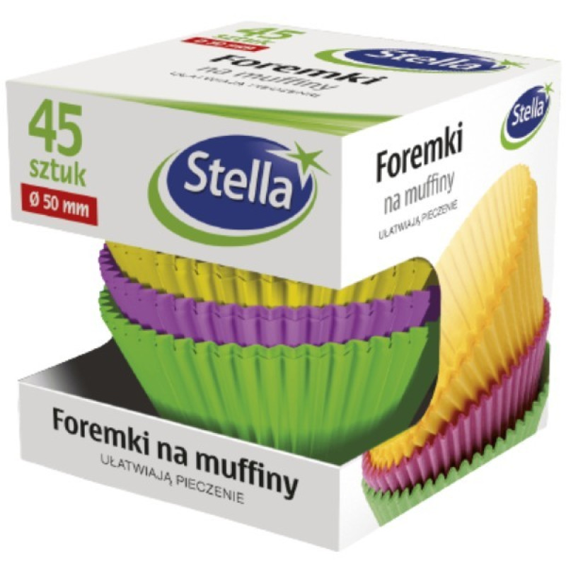 Papīra formiņas keksiņiem 45gb Stella