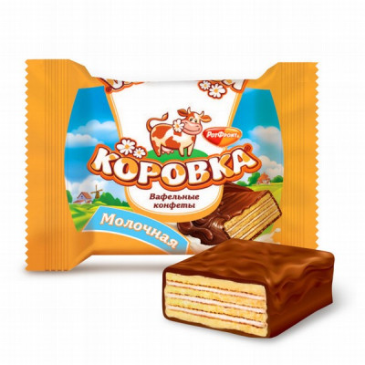 Šokolādes konfektes Rotfront Korovka moloko 2kg (09.06.2025) RU