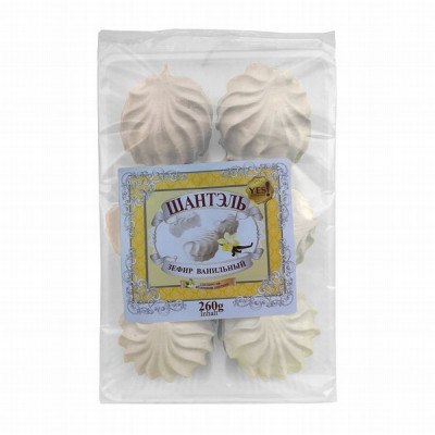 Zefīri Šanteļ Vaniļas 260g Krievija  (16.04.26)