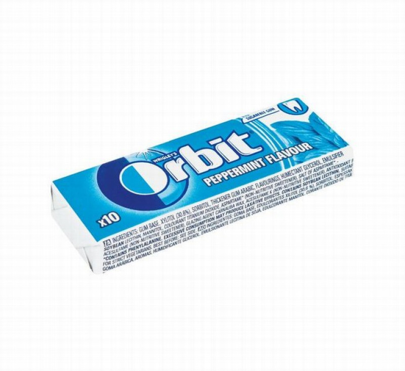 Košļajamā gumija Orbit Peppermint 30*14g (0.67eur/gb) (12.04.2027)Polija