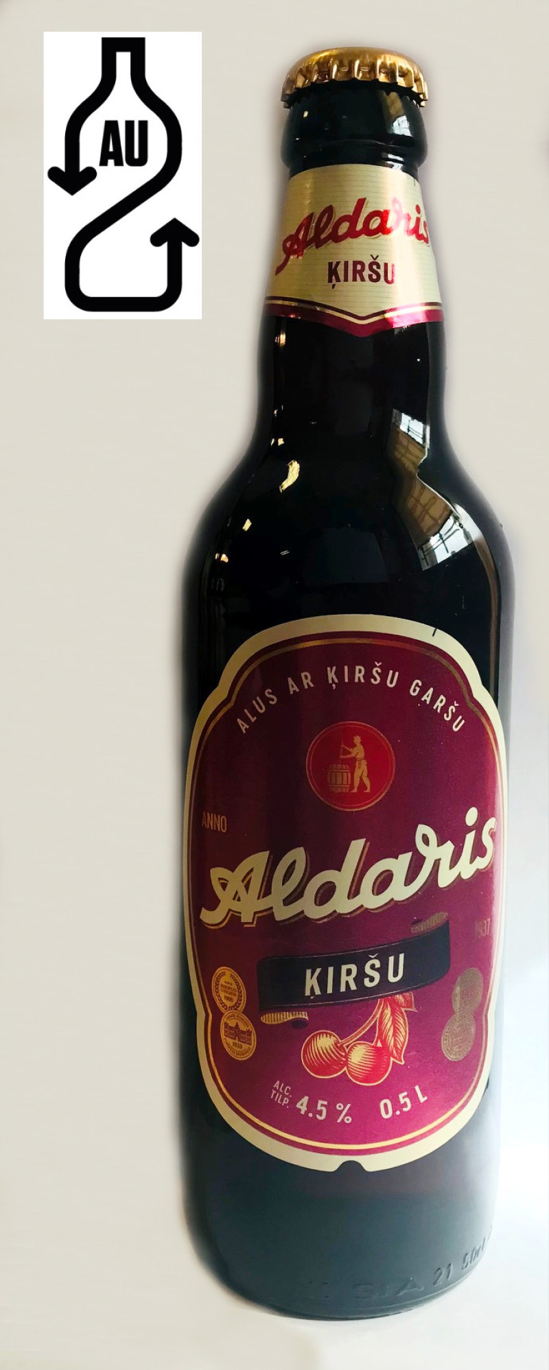 Alus Aldara ĶIRŠU Izlase 4.5% 0.5L 1/20 Depozīta maksa 0.10 eur(20.09.2026) Igaunija