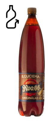 Kvass Iļģuciema 1.5L 1/6 DEPOZĪTA maksa 0.10 eiro (24.10.2025) LV 