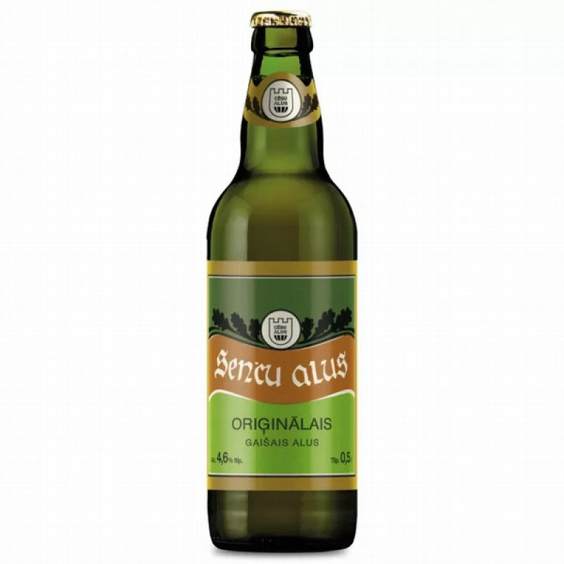 Alus Cēsu Senču Oriģinālais 4.6% 0.5L 1/20 DEPOZĪTA maksa 0.10 eiro (05.07.26) LV