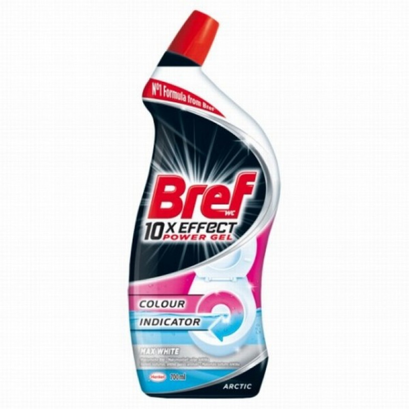 Tualetes tīrīšanas līdzeklis Bref 10xEffect Max White 700ml(24.04.27)