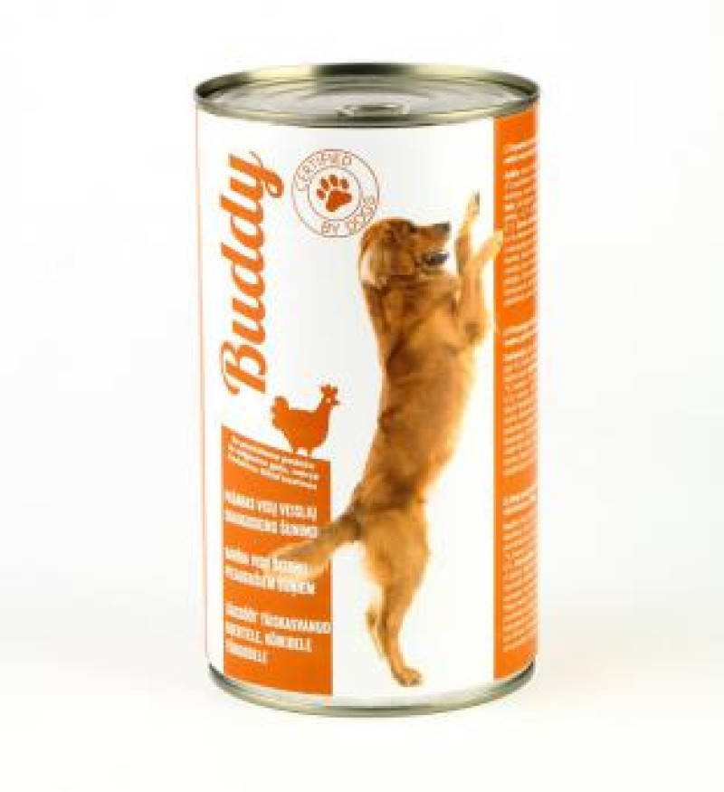 Suņu konservi Buddy ar mājputnu 1250g (16.06.28)