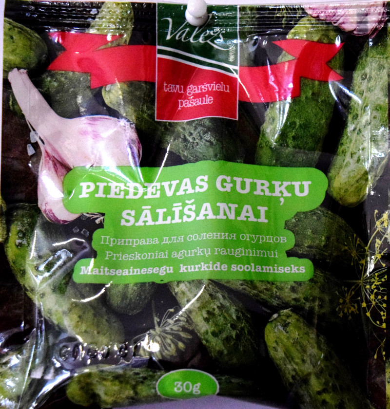 Garšviela Valežs gurķu sālīšanai 30g 1/50  (15.09.2026)