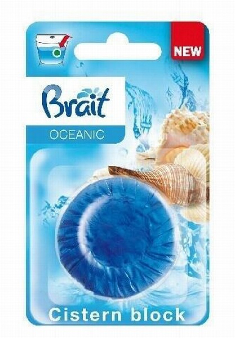 Tualetes tīrīšanas līdzeklis tablete Brait Ocean 50g (23.10.2027)