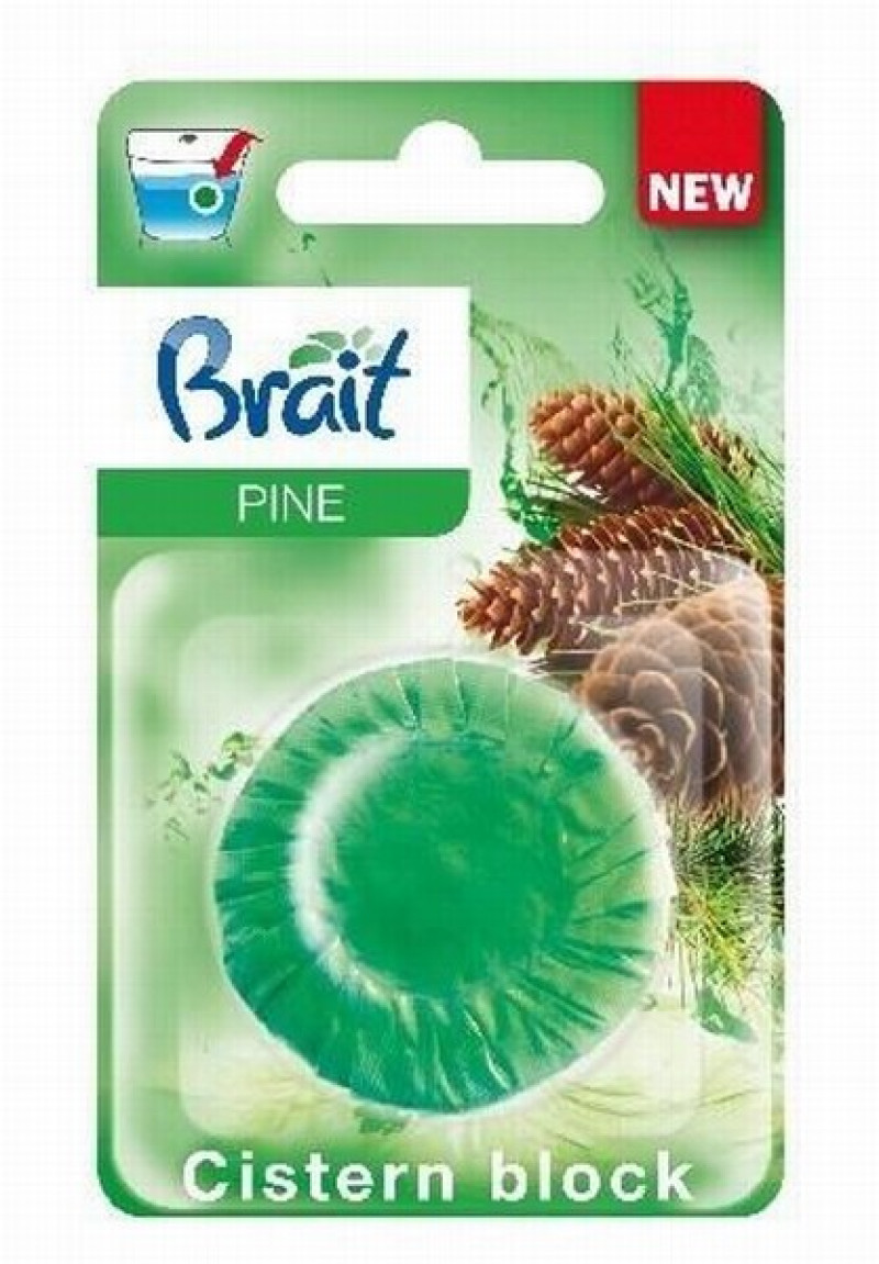 Tualetes tīrīšanas līdzeklis tablete Brait Pine 50g  (12.01.2027)