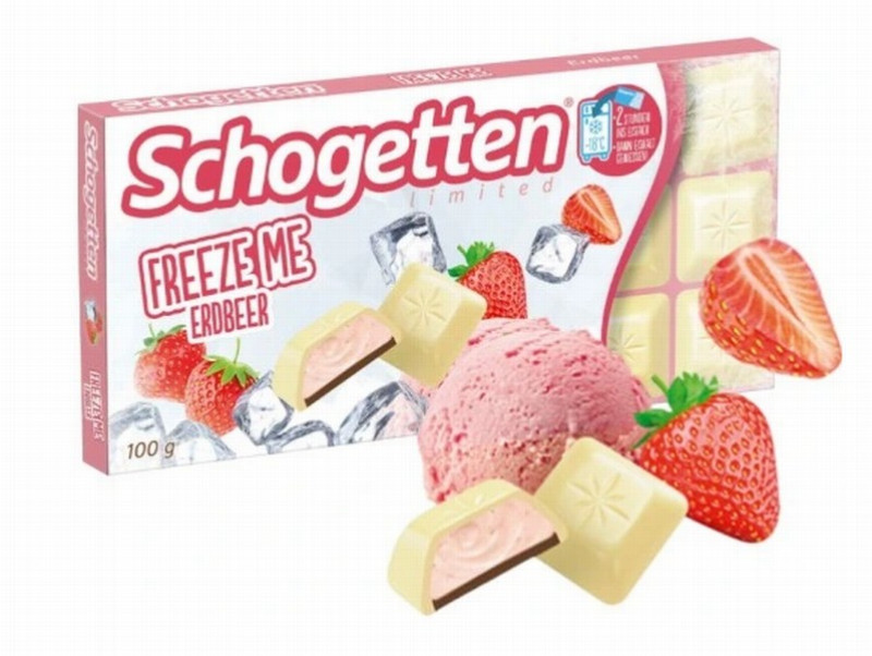 Šokolāde Schogetten Freez me Strawberry 100g 1/15 (28.02.27) Vācija