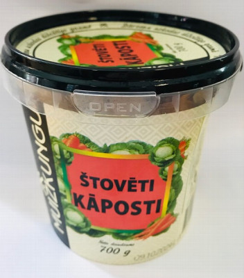 Štovēti kāposti Muižkungu 700g 1/6  Latvija(13.05.2025)